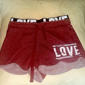 athletic marion red shorts